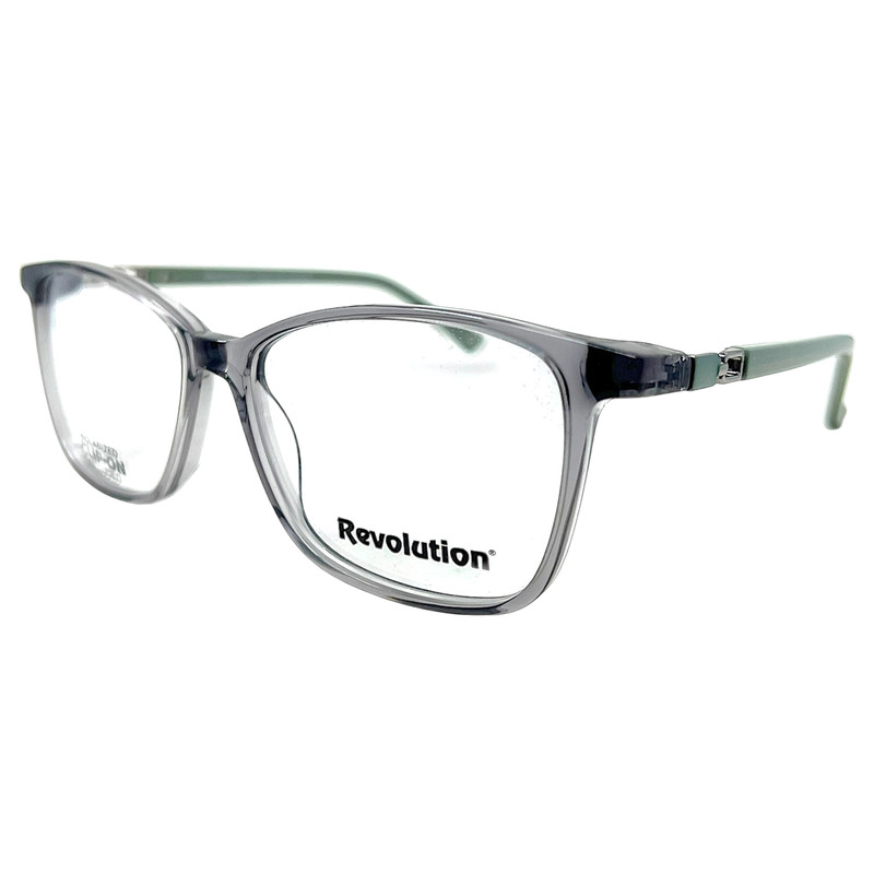 REVOLUTION – CRAWLEY GRY 54/14/135 – NEW Authentic EYEGLASSES & POLAR SUN CLIP
