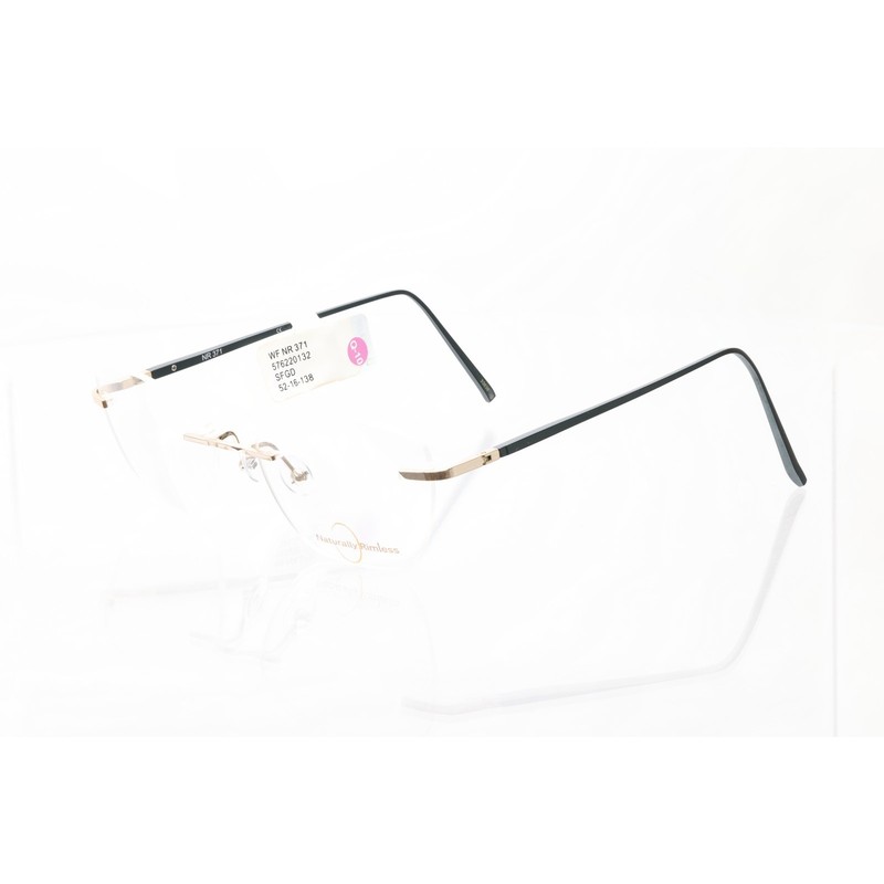 Naturally Rimless NR 371 SFGD 52-16-138mm Eyeglasses FRAMES ONLY – NEW CONDITION