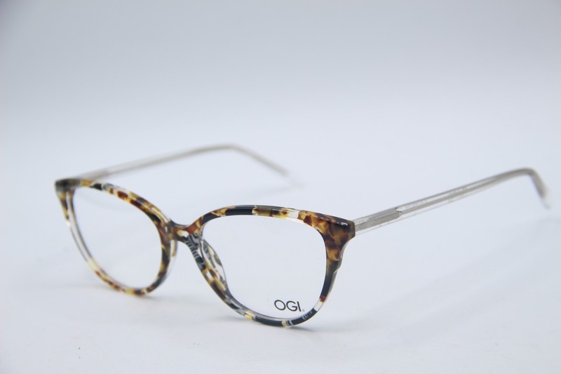 NEW OGI 15 BELOW 418 HAVANA ZEBRA MARBLE AUTHENTIC FRAMES EYEGLASSES 54-16