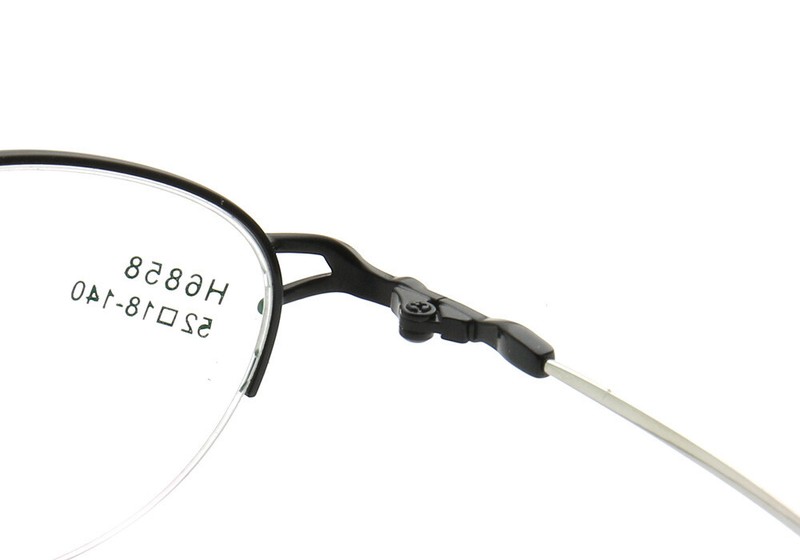 Memory Metal Half Rim Oval Eyeglasses Women Flexible Bendable Glasses Frames Red gallery