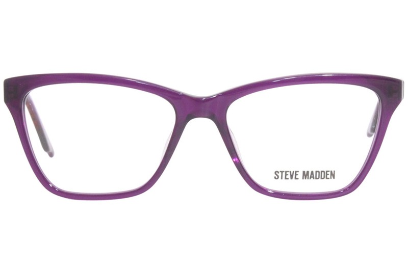 Steve Madden Roxannne Eyeglasses Frame Women's Purple Full Rim Cat Eye 51mm gallery