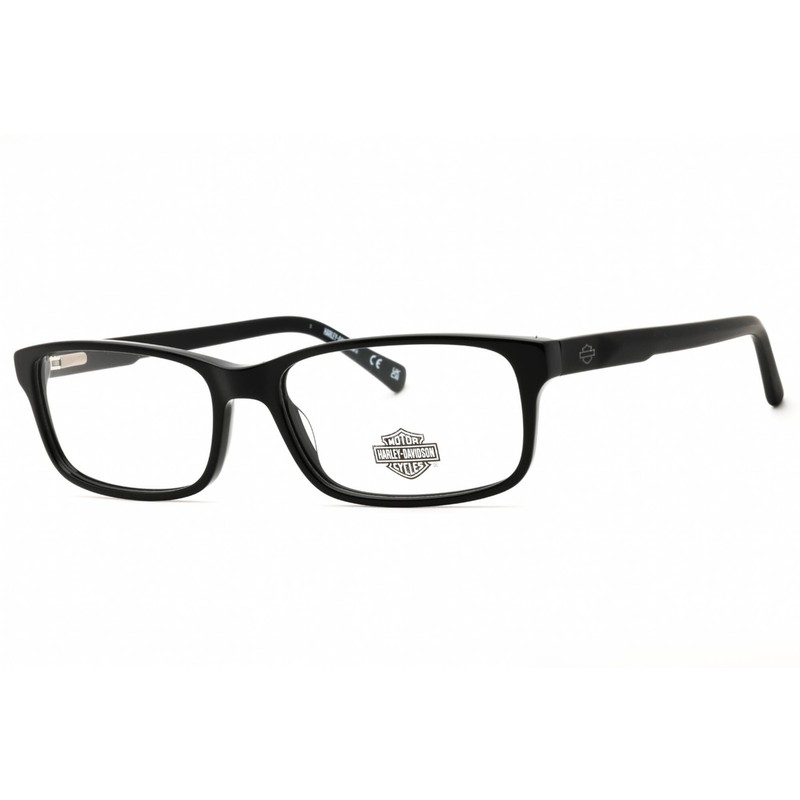 Harley Davidson Men’s Eyeglasses Shiny Black Rectangular Full Rim HD50060 001