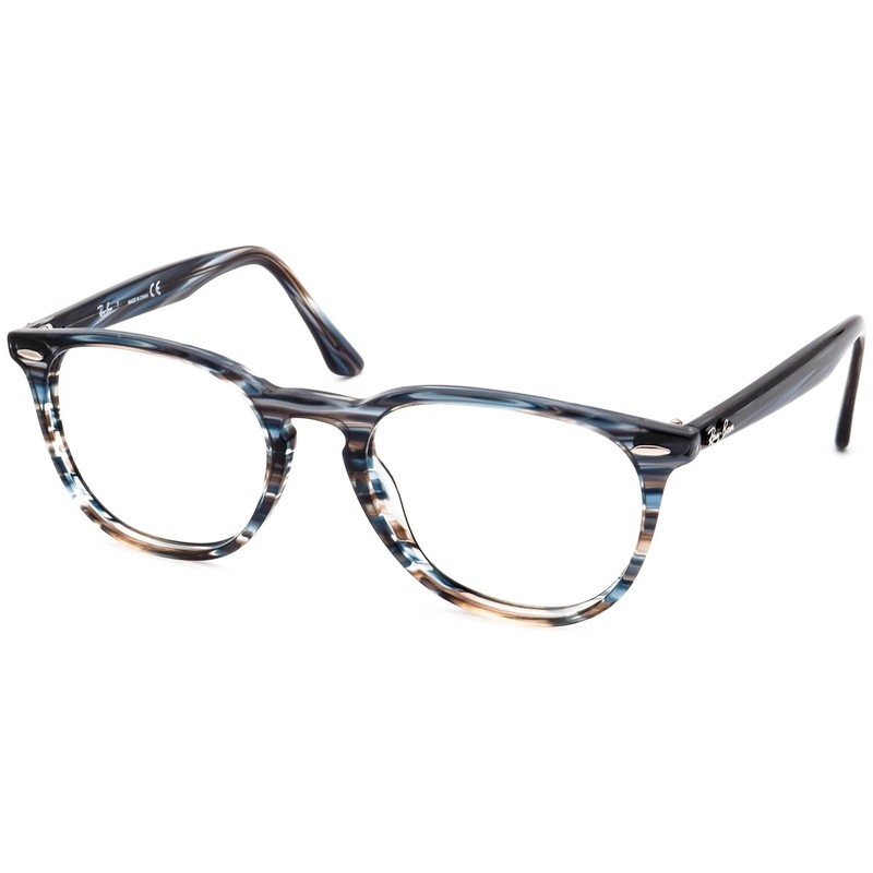 Ray-Ban Eyeglasses RB 7159 5750 Polished Striped Blue Grey Phanto 52[]20 145 gallery