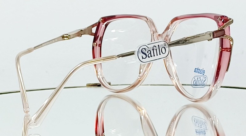 ELASTA BY SAFILO PORTFOLIO 324 56N Eyeglasses GOLD CRYSTAL ROSE 55-13-125 Italy gallery