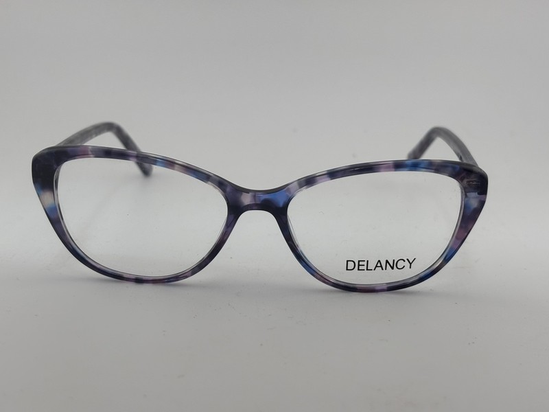 DELANCY DEL 159 Purple Blue Marble 50-15-135 Plastic Glasses Frames gallery