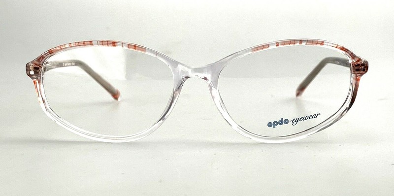 Opdo Eyeglasses Frames mod. 2544-2 Oval Clear Red Made In Germany New