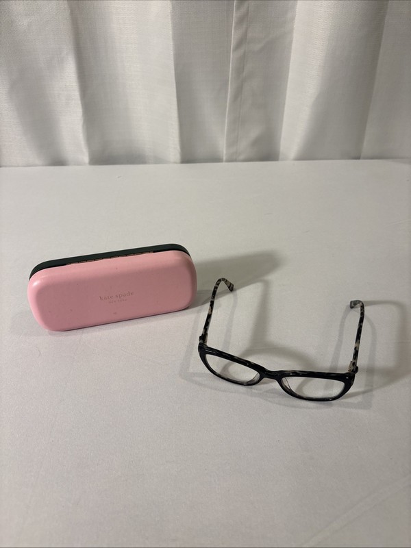 Kate Spade New York Arabel TCB Eyeglasses Women Black Tortoise 140 and Case