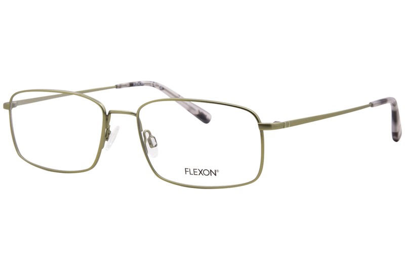 Flexon H6080 313 Eyeglasses Men’s Matte Moss Full Rim Rectangle Shape 56mm