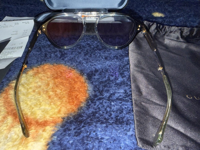 Gucci Round Black/Clear Full Rim Eyeglass Frames Unisex Adults Designer gallery