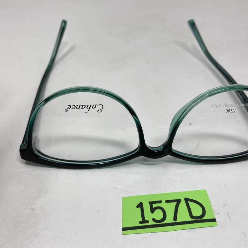 ENHANCE EYEWEAR 4351 GREEN FADE 55-16-145 FLEX HINGE EYEGLASSES 157D gallery