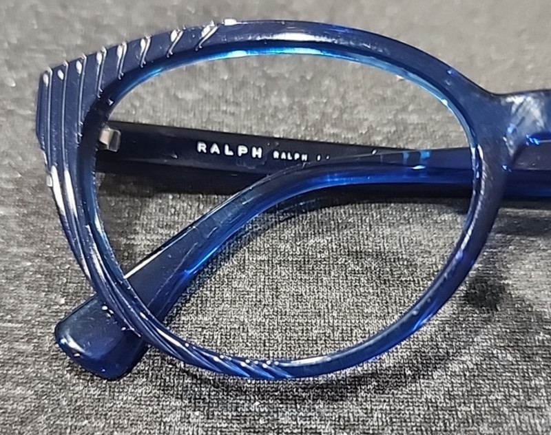 Ralph Lauren RA7109 5781 Crystal Blue Oval Cat Eyes Eyeglasses 53-16 140 gallery