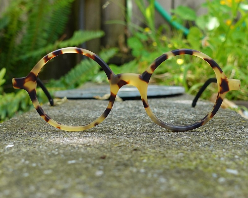 Alexander Matte Tokyo Tortoise/Black 45mm Iconic Round Eyeglasses gallery