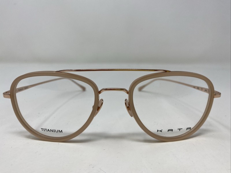 KATA JAPAN MYOJO MATTE BLUSH 52-22-140 Pale Pink Full Rim Eyeglasses Frame :Y01