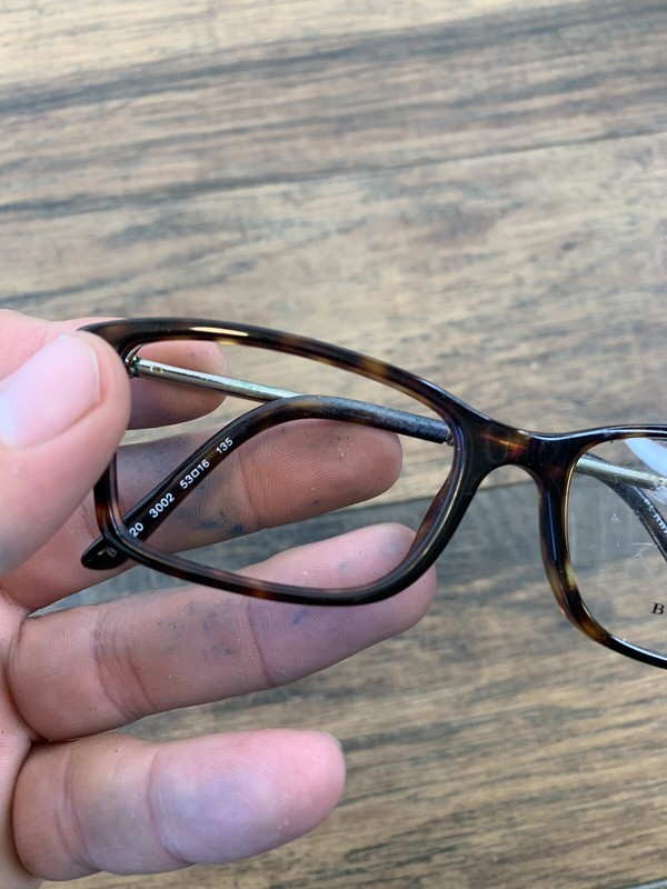 BURBERRY B2120 3002 Italy Brown Tortoise/Beige Plaid 53-16-135 Eyeglasses G65 gallery