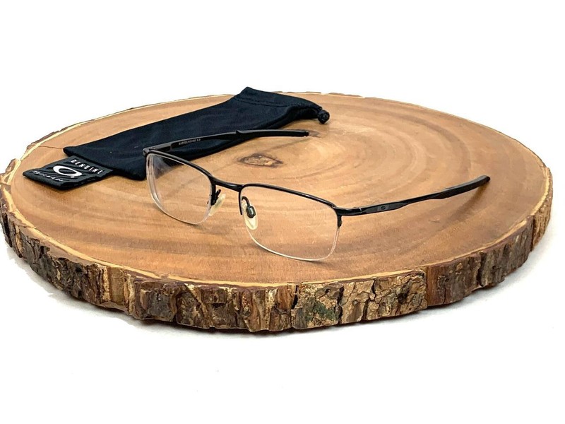 Oakley Eyeglasses Frames OX3174 0153 BARRELHOUSE 0.5 Black Half Frame 139 mm