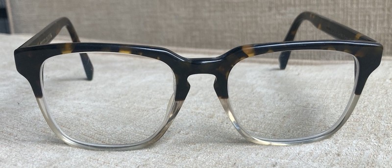 WARBY PARKER Burke 203 Brown Tort/Clear Eyeglasses 51-19-145 Full Acetate Frame gallery