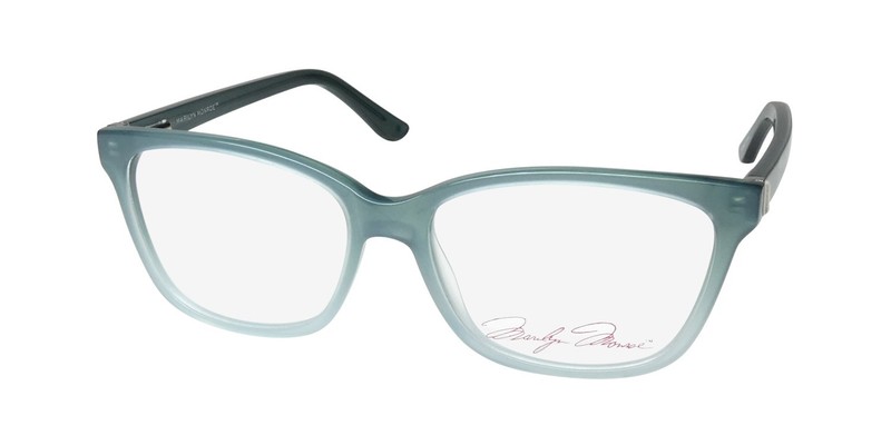 NEW MARILYN MONROE MMO 155 EYEGLASS FRAME 320 CAT EYE 53-15-140 FULL-RIM GREEN