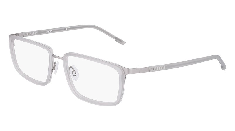 NEW FLEXON E1138 044 MATTE GREY/SILVER MEN EYEGLASSES 56MM 18 150