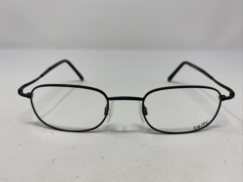 Enjoy E5722 A 48-20-140 Matte Black Metal Full Rim Eyeglasses Frame SD97