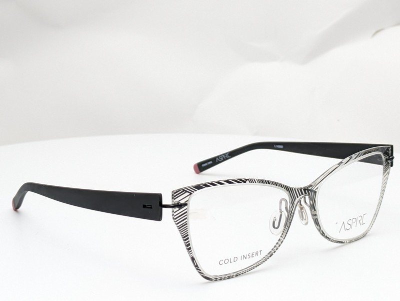 Aspire Artistic Black Graphic Women’s Eyeglasses Frames 52-15-140