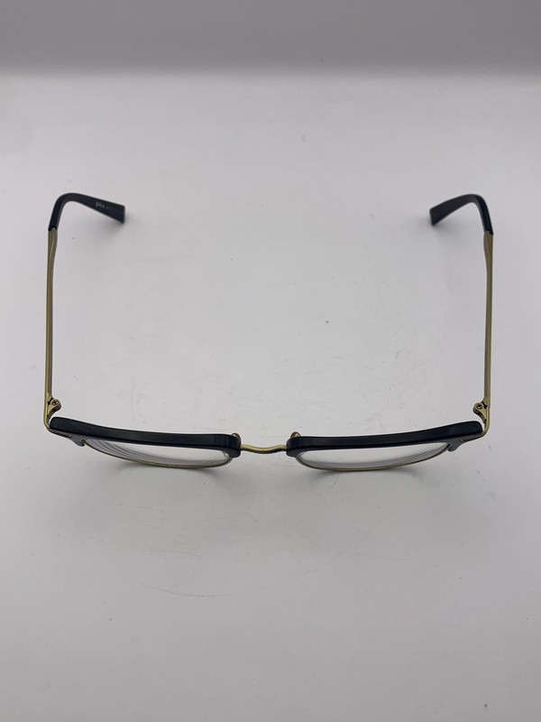 John Varvatos Eyeglasses V162 50-21-145 Black Clubmaster Full Rim Frame Mens gallery