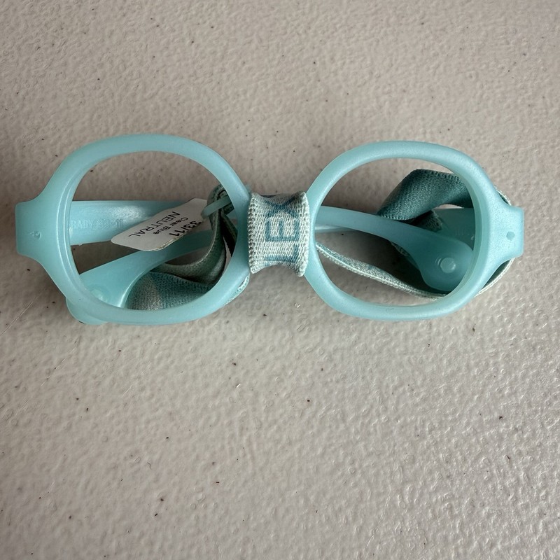 MIRAFLEX Mini Baby EC Clear Blue Neutral Frames Eyeglasses 33-11 Sample Italy