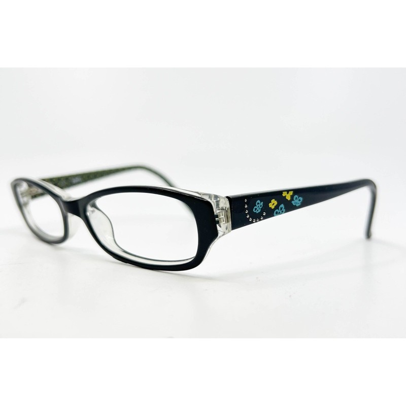 Bongo Eyeglasses Women Black Floral Candice BLK 48-16-135 48mm