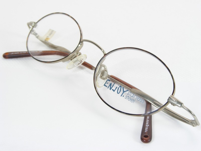 Vintage ENjOY E 1704 A TORTOISE /PALE GOLD EYEGLASSES GLASSES E1704 45-19-135mm gallery