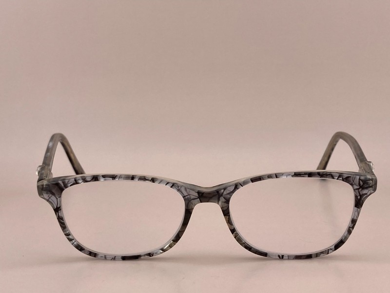 Karen Kane Petites Eyeglasses Frame Women's Night Owl Black Pattern 49-16-135 gallery