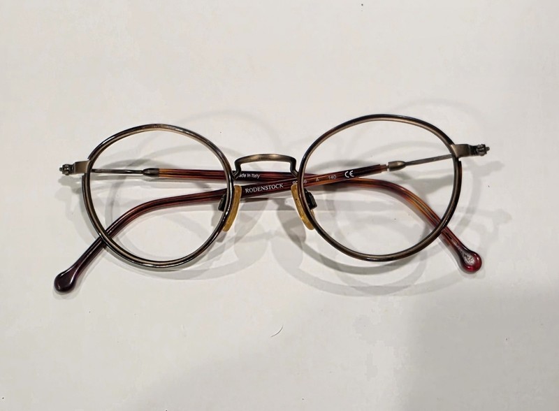 RODENSTOCK R2466 Round Eyeglasses A 140 45 21 Tortoise Brown Made Italy Vintage