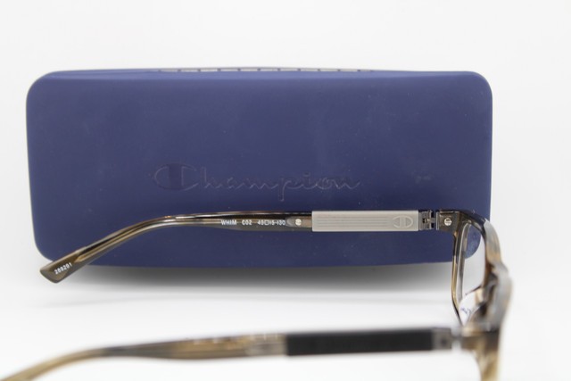 NEW CHAMPION WHIM C01 BROWN GREY HORN POWER FLEX AUTHENTIC EYEGLASSES 49-15 gallery