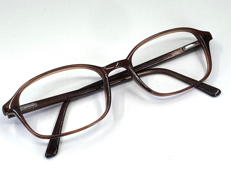 VTG ROMCO 4 1/2 - 5 3/4 Brown Unisex Square Full Rim Eyeglasses FRAMES ONLY gallery