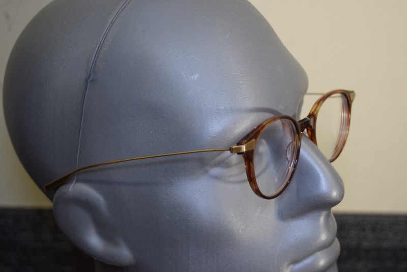 Salt LEE BSCT Titanium 47 20 145 Tortoise Brown Wire Eyeglasses Gold Japan