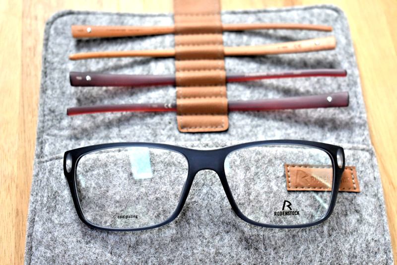GERMANY Rodenstock Eyeglasses interchangeable Temples Burgundy GRAY RXP 8012 C gallery