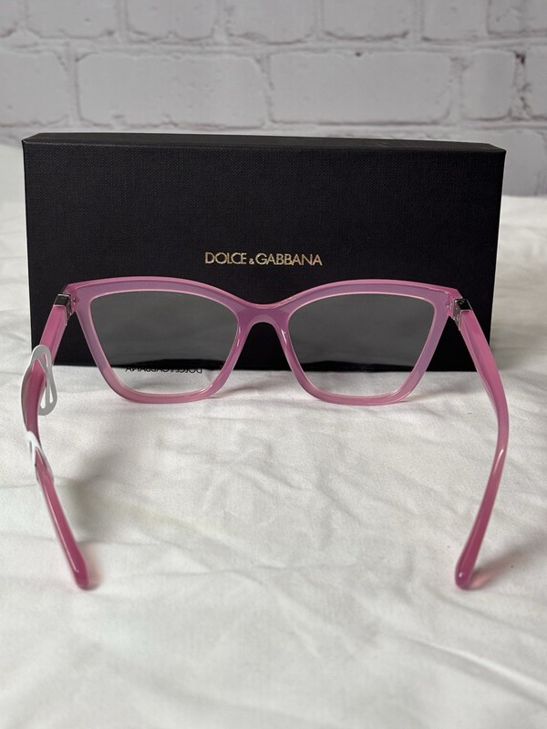 DOLCE & GABBANA Eyeglasses DG 5076 1912 Milky Pink Authentic 55-17 Frames NEW gallery