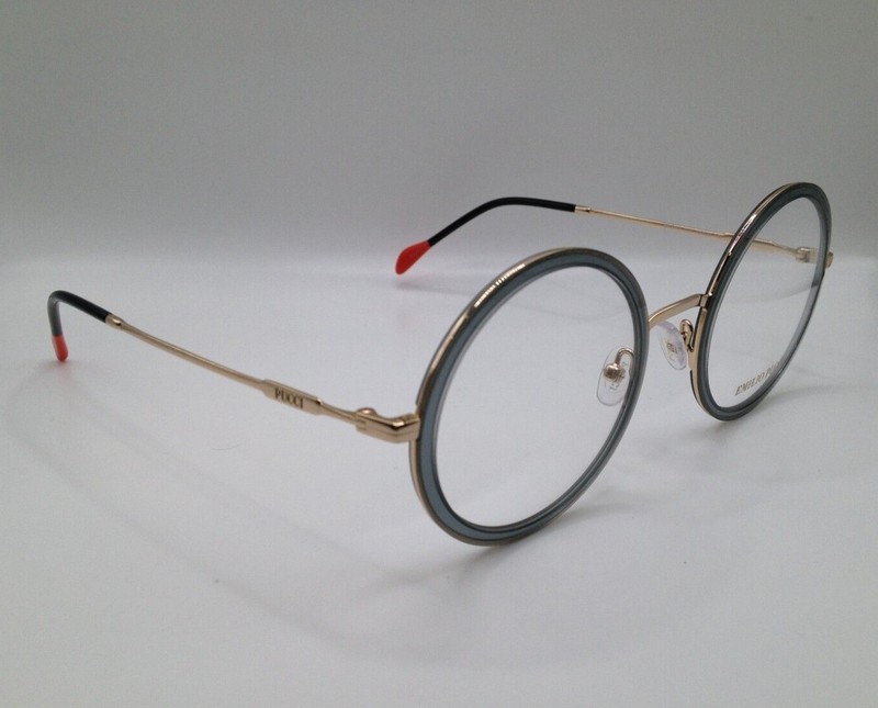 Emilio Pucci EP 5113 020 Grey Plastic Round Optical Eyeglasses Frame 49-23-140 gallery