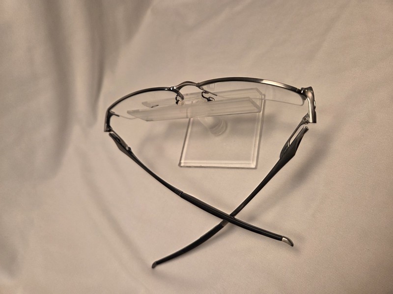 Oakley Halfshock OX3119 Rimless Eyeglass Frames col 0455 Brushed Chrome 55/19 gallery