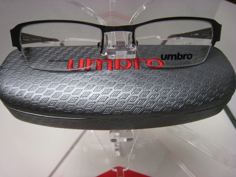 UMBRO EYEGLASSES FRAME YOUNGHEART BROWN 51-18-135 DEMO WITH GENERIC BLACKCASE