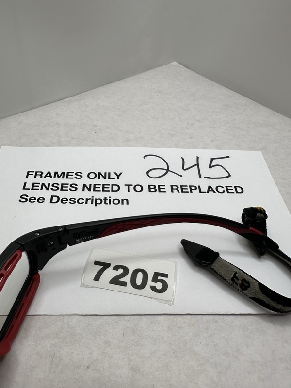 LIBERTY SPORT REC SPECS SLAM 52/17/135 #230 BLACK RED EYEGLASSES gallery