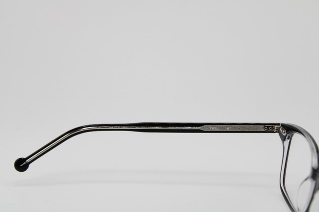 NEW L.A. EYEWORKS TWILL 187 BLACK MATTE FADE SILVER AUTHENTIC EYEGLASSES 49-21 gallery