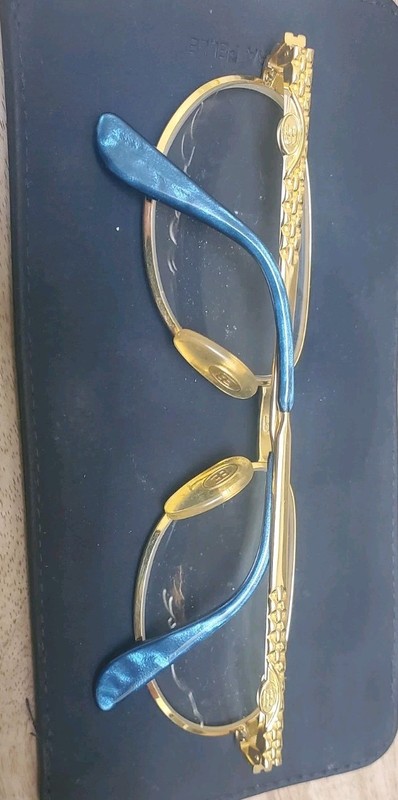 Vtg ETTORE BUGATTI EB 505 54-17-135 Frames W/original Suede Soft Case EUC gallery