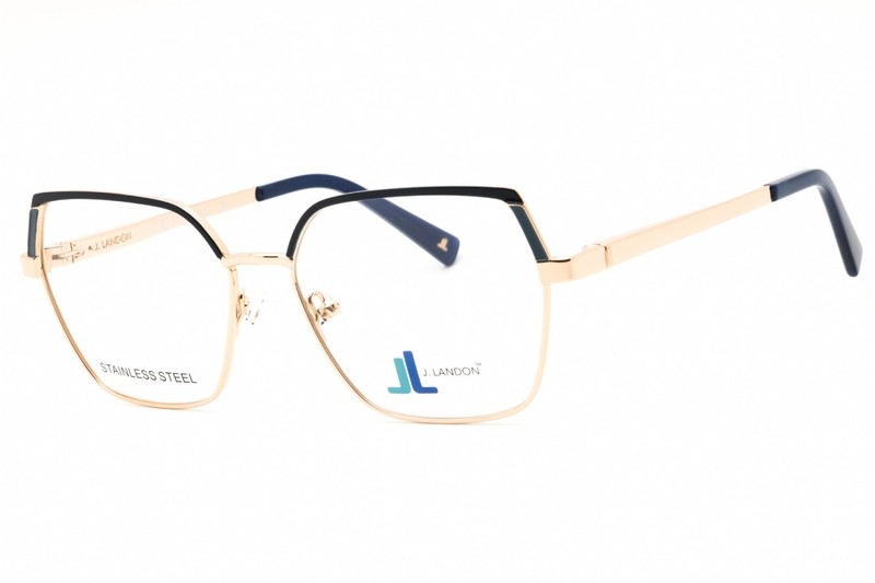 J. Landon JL50002 033 Pink Gold 53mm Eyeglasses New Authentic