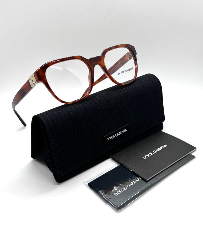 DOLCE & GABBANA DG 3277 3144 Unisex Eyeglasses 53-20-140 Havana 100% Authentic