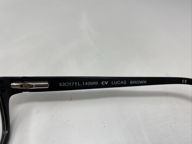 Clear Vision LUCAS BROWN 53-17-140 Brown Black Full Rim Eyeglasses Frame LP36 gallery