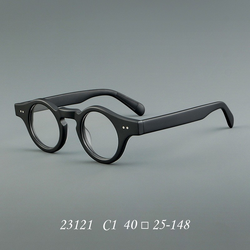 Vintage Reading Glasses Thick Acetate Round Full Rim Eyeglass frames Men Women