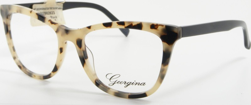 GEORGINA 728 Tortoise Black Brown Beige Eyeglasses Glasses Frame 53-17-140 NEW gallery