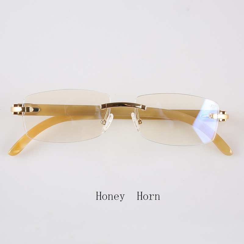 Eyeglasses Rimless Square Vintage Unique Handmade Horn Glasses Eyeglass Frames gallery