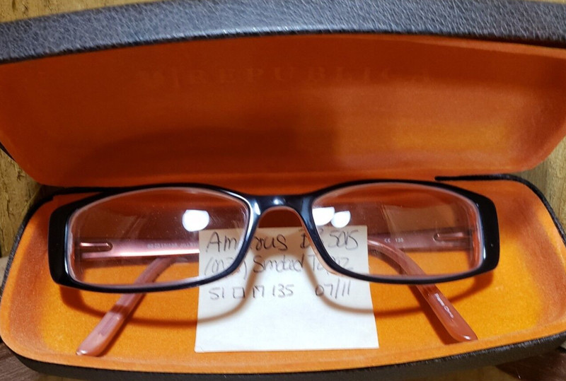 Jill Stuart JS180-1 Eyeglasses FRAME ONLY Brown Orange 52-17-135 Flex Hinges