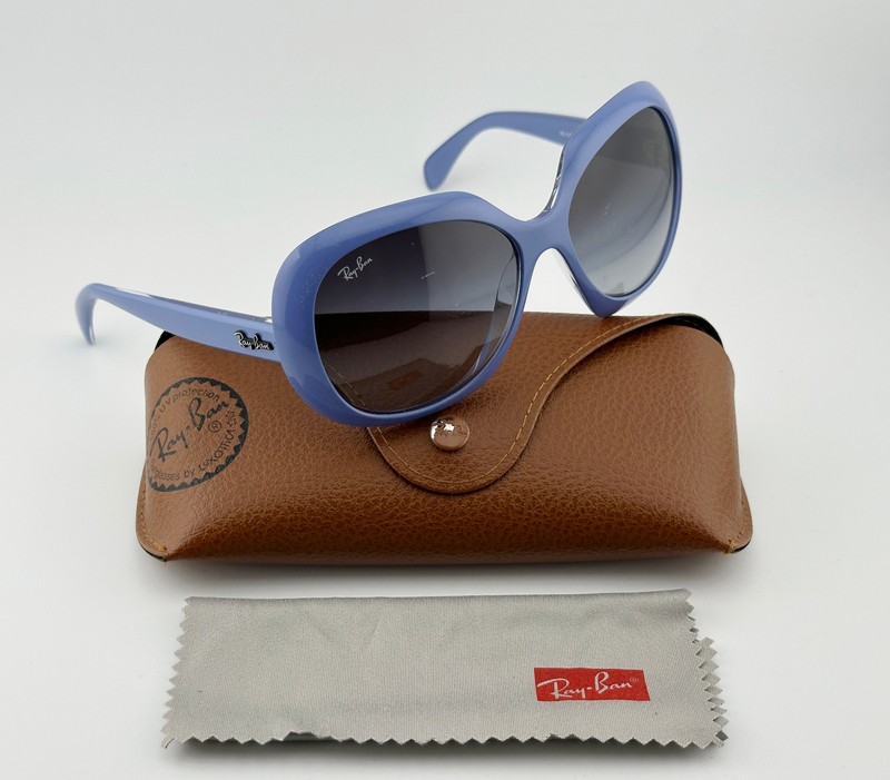 Ray-Ban RB 4208 6103/8G Oversized Purple Sunglasses, Grey Gradient Lens 55-14