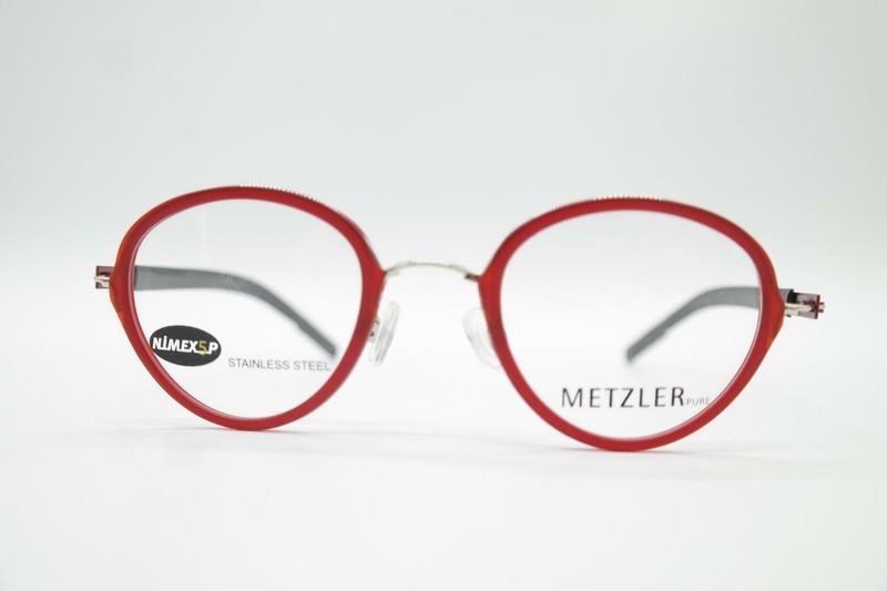 Metzler 5050 Copper Silver Black Oval Glasses Frame Eyeglasses New